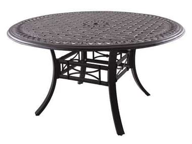 Darlee Outdoor Living Series 88 Cast Aluminum Antique Bronze 54 Round Dining Table DA201088C