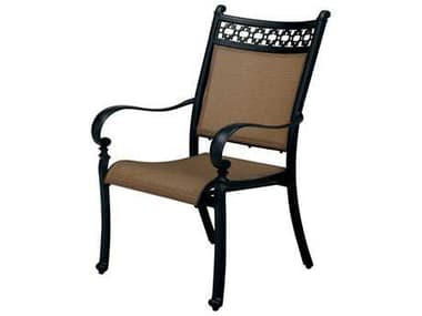 Darlee Outdoor Living Mountain View Antique Bronze Cast Aluminum Sling Dining Chair DA2016101