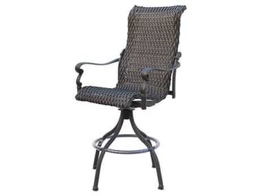 Darlee Outdoor Living Victoria Wicker Espresso Swivel Bar Stool DA5012107