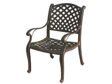 Darlee Outdoor Living Nassau Cast Aluminum Antique Bronze Dining Chair DADL131