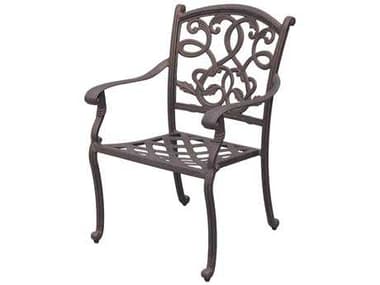 Darlee Outdoor Living Santa Monica Cast Aluminum Antique Bronze Dining Chair DADL20521