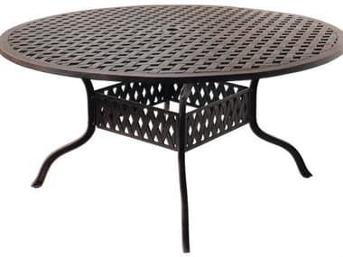 Darlee Outdoor Living Series 3 Cast Aluminum Antique Bronze 60 Round Dining Table DADL30D