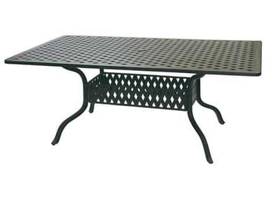 Darlee Outdoor Living Series 30 Cast Aluminum Antique Bronze 72 x 42 Rectangular Dining Table DADL30RE