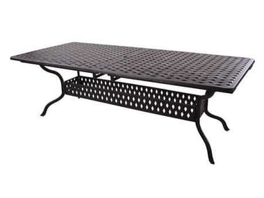 Darlee Outdoor Living Series 30 Cast Aluminum Antique Bronze 92 x 42 Rectangular Dining Table DADL30SL