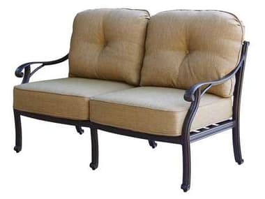 Darlee Outdoor Living Nassau Cast Aluminum Antique Bronze Loveseat DADL6032