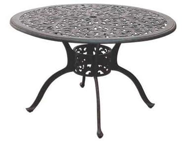 Darlee Outdoor Living Series 80 Cast Aluminum Antique Bronze 48 Round Dining Table DADL80C