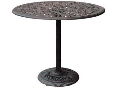 Darlee Outdoor Living Series 80 Cast Aluminum Antique Bronze 42 Round Bar Table DADL80F