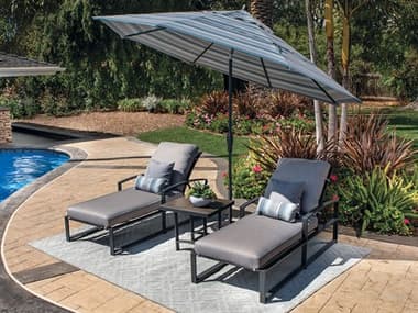 Treasure Garden Market Aluminum 11' Octagon Auto Tilt Crank Lift Umbrella EXUM812