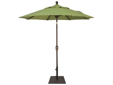 Treasure Garden Quick Ship Market Aluminum 7.5' Octagon Push Button Tilt Crank Lift Umbrella EXUM907QUICKSHIP