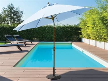 Galtech Quick Ship Aluminum 9 Foot Octagon Crank Lift Auto Tilt Umbrella GL736