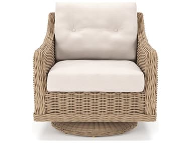 Forever Patio Carlisle Wicker Alabaster Swivel Rocker Lounge Chair NCFPCARSRAL