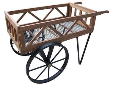 Oakland Living Flower Garden Wagon on wheels OL92008BK