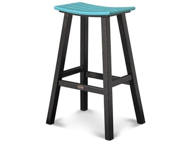 POLYWOOD® Contempo Recycled Plastic 29.75'' Saddle Bar Stool PW2012