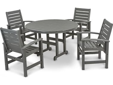 POLYWOOD® Signature Recycled Plastic 5-Piece Dining Set PWPWS1521