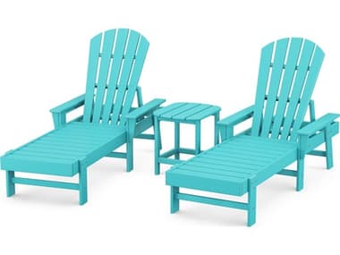 POLYWOOD® South Beach Recycled Plastic 3-Piece Lounge Set PWPWS1781