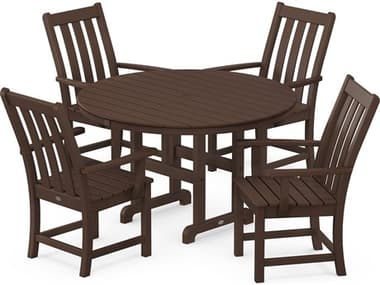 POLYWOOD® Vineyard Recycled Plastic 5 Piece Dining Set PWPWS6511