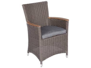 Royal Teak Collection Helena Chair Gray / Gray Cushion RLHEFWGR