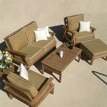 Royal Teak Collection Miami Cushion Lounge Set RLMIA2SET