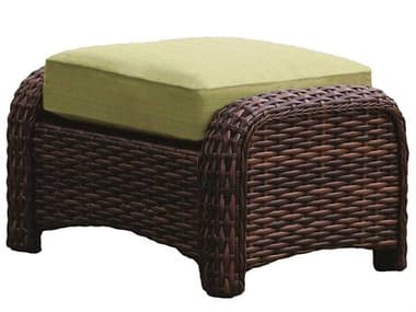 South Sea Rattan St Tropez Wicker Ottoman SR79306