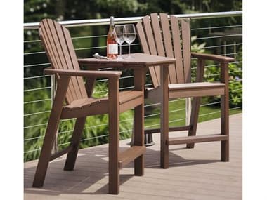 Seaside Casual Shellback Adirondack Recycled Plastic Counter Set SSC017SET2