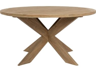 Sunset West Coastal Teak 56'' Wide Round Dining Table SW5501RXDT