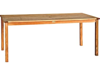 Three Birds Casual Brunswick Teak 72 x 36 Rectangular Dining Table TBBR72