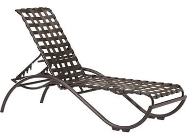 Tropitone La Scala Cross Strap Aluminum Stackable Chaise Lounge TP330032