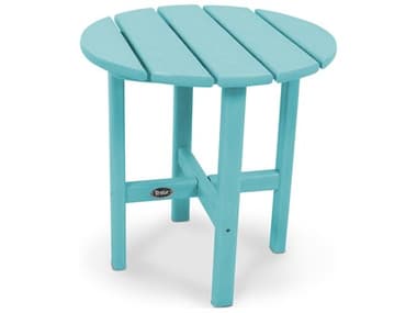 Trex® Outdoor Furniture™ Cape Cod Recycled Plastic 18'' Round End Table TRXTXRST18