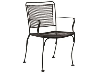 Woodard Constantine Wrought Iron Stackable Dining Arm Chair WR130001