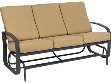 Woodard Cayman Isle Cushion Aluminum Glider Sofa WR2EM474