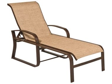 Woodard Cayman Isle Sling Aluminum Adjustable Chaise Lounge WR2FH470