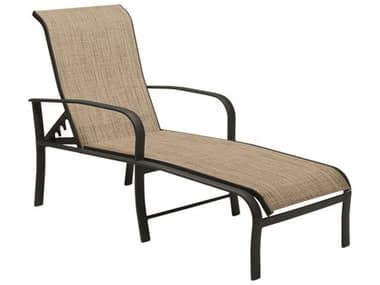 Woodard Fremont Sling Aluminum Adjustable Chaise Lounge WR2PH470