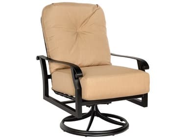 Woodard Cortland Cushion Aluminum Swivel Rocker Lounge Chair WR4Z0477