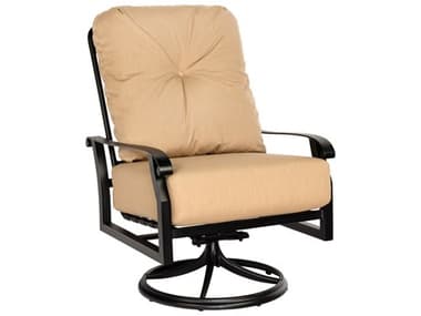 Woodard Cortland Cushion Aluminum Big Man's Swivel Rocker Lounge Chair WR4Z0677