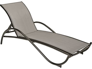 Woodard Tribeca Sling Aluminum Stackable Adjustable Chaise Lounge WR5D0470