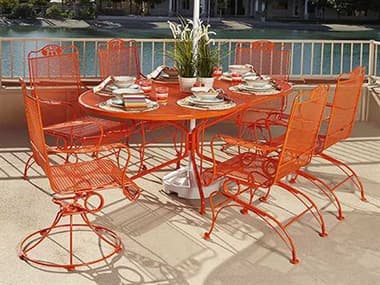 Woodard Briarwood Wrought Iron Dining Set WRBRIARWOODDINSET2