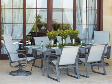 Woodard Cayman Isle Sling Aluminum Dining Set WRCAYISDINSET