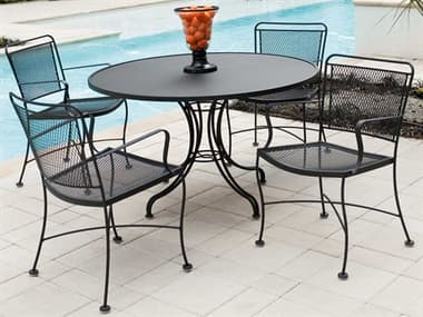 Woodard Constantine Wrought Iron Dining Set WRCONDS