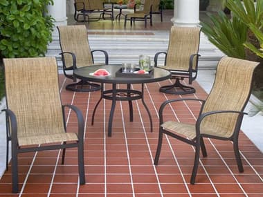 Woodard Fremont Sling Aluminum Dining Set WRGFNDS