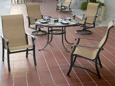 Woodard Cortland Sling Aluminum Dining Set WRGFPDS