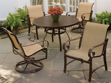 Woodard Belden Sling Aluminum Dining Set WRGFVDS