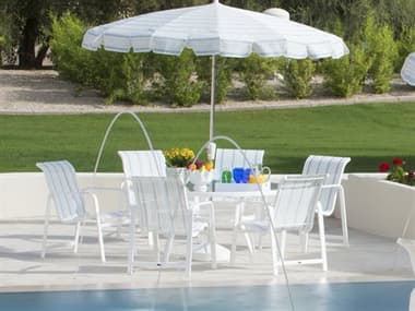 Woodard Landings Sling Aluminum Dining Set WRLNDNGSLDINSET