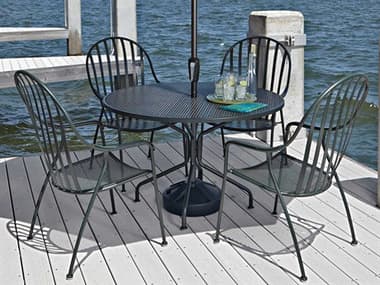 Woodard Valencia Wrought Iron Dining Set WRVALENDINSET